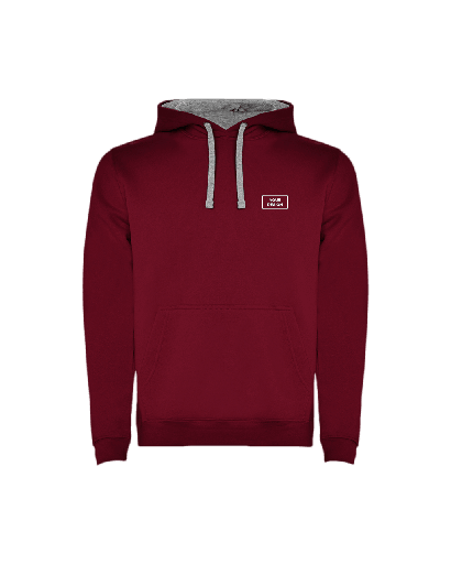 Maroon / Marl Grey