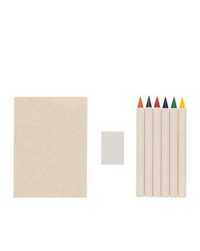 Set de lápices de colores y cuadernillo