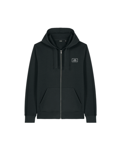 Felpa con cappuccio e zip integrale, peso medio