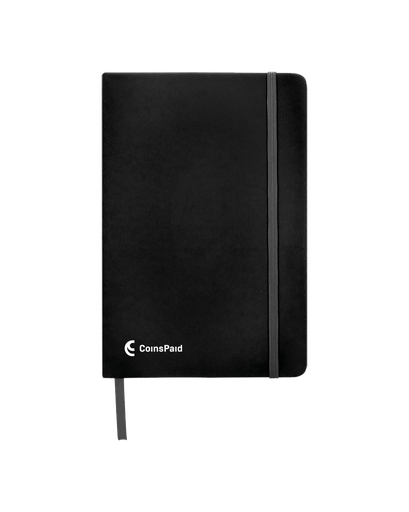 A5 Dotted Notebook (Solid Black) Pad Print 1PMS