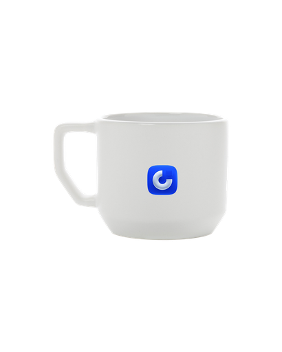 Taza compacta de cerámica