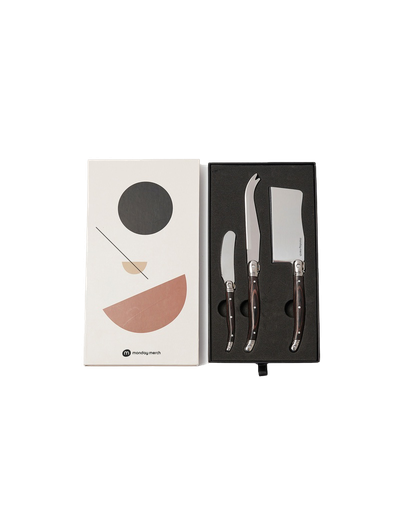 Set di coltelli da formaggio in acciaio inox