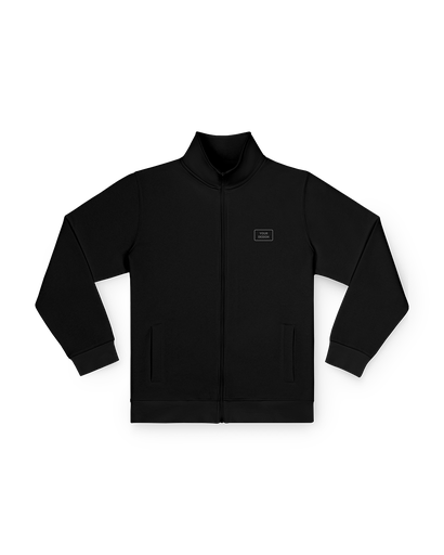Maglione basic con zip a un quarto