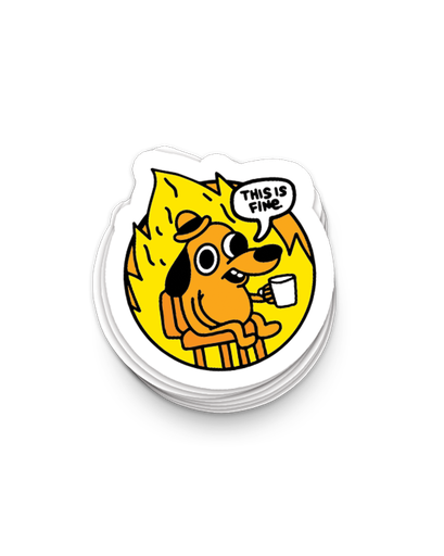 Sticker - this is fine