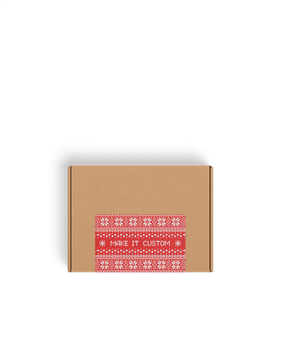 Pegatina para caja sencilla - Navidad