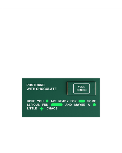 Cartolina con cioccolato 