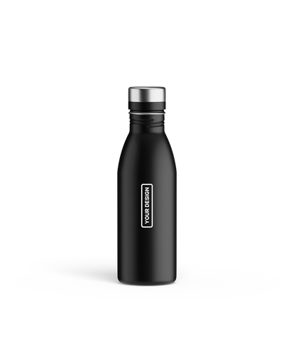 Botella con tapón plateado · 500 ml